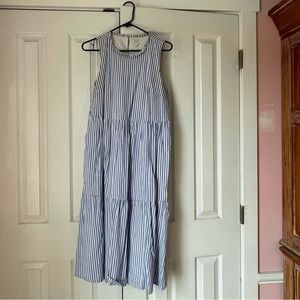 JCrew Striped Midi/Maxi Dress - size 10